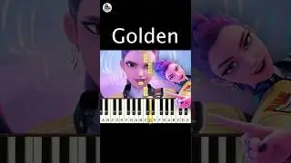 Golden - KPop Demon Hunters #shorts #piano #pianotutorial #kpop #music #easypiano