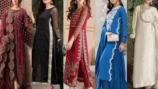 latest fancy long shirts design for girls | long shirts design for weddings and party wear
