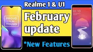 ColorOs 6 February update on Realme 1 & U1 | Realme 1 & U1 New update