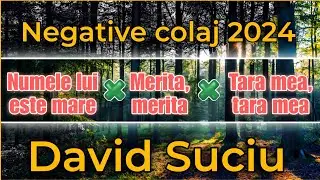 David Suciu - Numele lui este mare, Merita merita, Tara mea tara mea - Negative colaj 2024