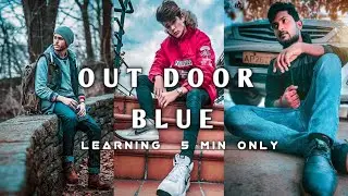 How to edit out door blue preset in light room app