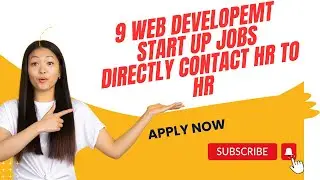 NEW JOBS FOR  DEVLOPERS|9 Startups Every Fresher Should Apply to in 2024 | Career Opportunities |