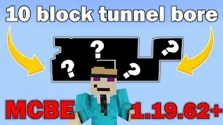 10 BLOCK TUNNEL BORE TUTORIAL - MINECRAFT BEDROCK EDITION