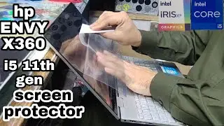 hp envy x360 11th gen Laptop | Screen protector | how to apply screen protector on Laptop | dtech |