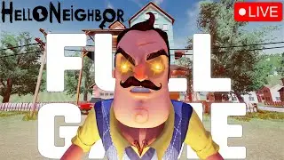 HELLO NEIGHBOR ALPHA FULL GAME SPEEDRUN IN HINDI🔥| HORROR LIVE 🚦