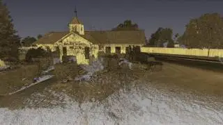 Nube de puntos Trimble SX10 renderizado en Bentley Pointools