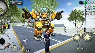 Super miami Girl:City Dog crime 😃😬👍🤖robot weapons attack (Android Gameplay)