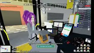 Simba plays a bus driving game