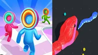 Snake Clash! 🔥Vs Layer Man 3d  -(Max Level Game) 🐍 100%Win Game #122