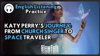 English Listening 🎧🌍 - Katy Perry Story - SlowTalk #7