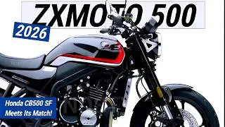 Honda CB500 SF встречает достойного соперника! Представлен новый ZXMOTO 500 2026 года!