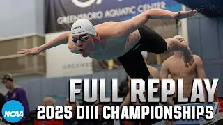 2025 NCAA DIII swimming and diving championship: Day three full replay