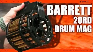 20 rounds drum mag for BARRETT (horizontal version)