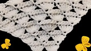 VERY BEAUTİFUL  Easy Crochet Triangle Shawl Pattern Knitting Shawl Pattern #crochetshawl