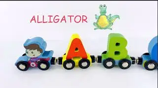 Magnetic Alphabet Train Set | Fun & Educational Wooden ABC Toy with Engine & Storage Box 🚂🔡🧩📦👶