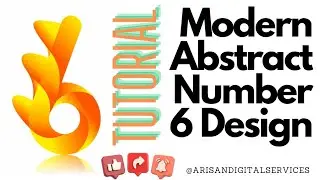 Modern Abstract Number 6 Design - Stunning Logo Concept | #coreldrawtutorialhindi #graphicdesign
