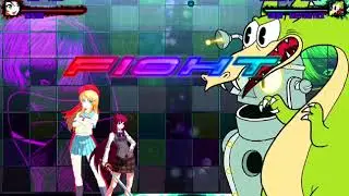 Mugen Request Emi Yusa & Kirino Kousaka vs Dr  Kahl's Robot & Grim Matchstick