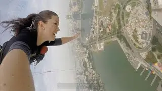 Bungy Jumping off World's Tallest Bungy Jump- Macau Tower