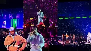Davido & Omahlay powerful performance at Paris La Defence arena shutdown 45k capacity 