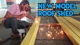 iron pipe new model shed | how to build a shed #fabrication #metalroofing #ssalltech99 #PART1