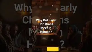 Why Early Christians Worshipped in Homes. #christian #earlychurch #bible