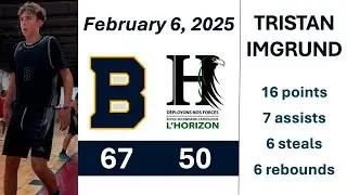 February 06, 2025 Bishop Alexander Carter vs Horizon | Tristan Imgrund Highlights