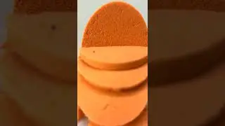 orange sand cutting video very satisfying #shorts