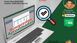 Taller Gratuito de B&uacute;squedas aproximada Macros VBA Excel