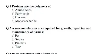 MCQ on PROTEIN, Besic questions about PHARMACIST exam, #gpat #aiims #pharmacist #biochemistry #viral