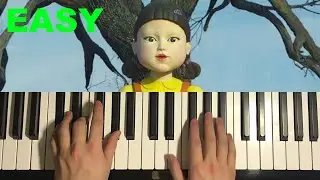 How To Play - Squid Game Doll Song (Piano Tutorial Lesson) | RED LIGHT, GREEN LIGHT, 123