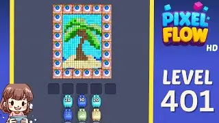 Pixel Flow Level 401 Solution Walkthrough