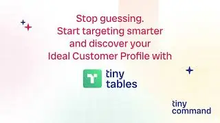Discover your ideal customer profile with AI | uild ICPs instantly in TinyTables (No-code tool)