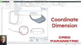 Creo Parametric - Drawings - Coordinate Dimension