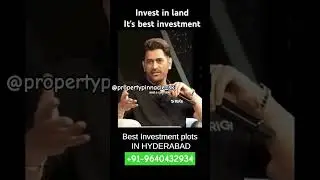 The best investment Investing on land @Southside of Hyderabad #tmrgroup #jitendertmr #shadnagar