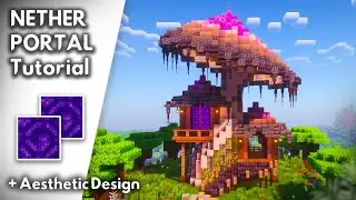 NETHER PORTAL Design Tutorial | Minecraft Tutorial