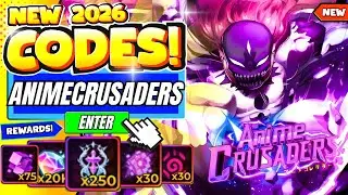 *NEW CODES!!* ALL NEW *WORKING* CODES IN ANIME CRUSADERS CODES  2026 JANUARY! ROBLOX