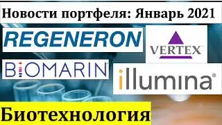 BioMarin Pharmaceutical, Illumina, Regeneron Pharmaceuticals, Vertex Pharmaceuticals. Январь 2021