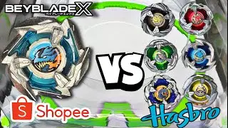 BEYBLADE X DRAN DAGGER PIRATA DA MALETA SHOPEE VS TODA A COLE&Ccedil;&Atilde;O DE BEYBLADE X ORIGINAL DO CANAL