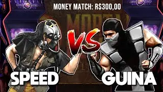 🔴MONEY MATCH AO VIVO - SPEED VS GUINA VALENDO R$300! UMK3 FT20 (MK LEGACY)