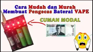 diy charger baterai 18650 vape 4 slot || mudah dan murah