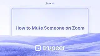 How to Mute Someone on Zoom