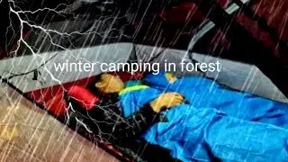 Winter camping in forest  | indian jungle camping video | best forest camping in india |