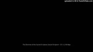 The Doctrine of the Sacred Scripture, Chapters 1-2