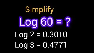 Can you simplify this logarithm without table or calculator #maths#education #solve #simplify 