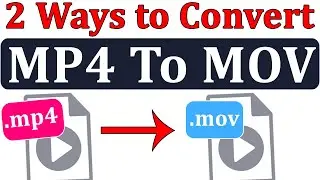 [ 2 Ways ] MP4 To MOV Converter || How to Convert Mp4 To Mov File in Hindi By Mukesh Burdak