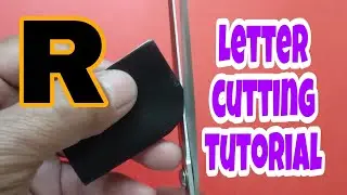 Letter cutting tutorial (Letter R) #lettercutting