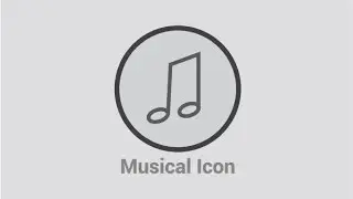 Musical Icon design tutorial adobe Illustrator CC By Al-Misha l Musical logo design
