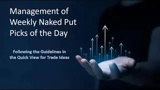 Management of the Weekly Naked Put Picks of the Day