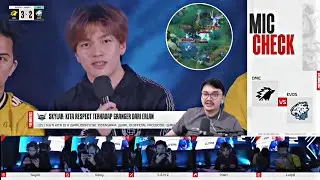 Reaksi Mas Ade interview ONIC & Mic Check ONIC vs EVOS - Mobile Legends