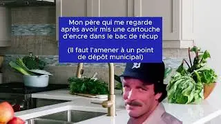 Cartouche d'encre? Jamais dans le bac de r&eacute;cup!